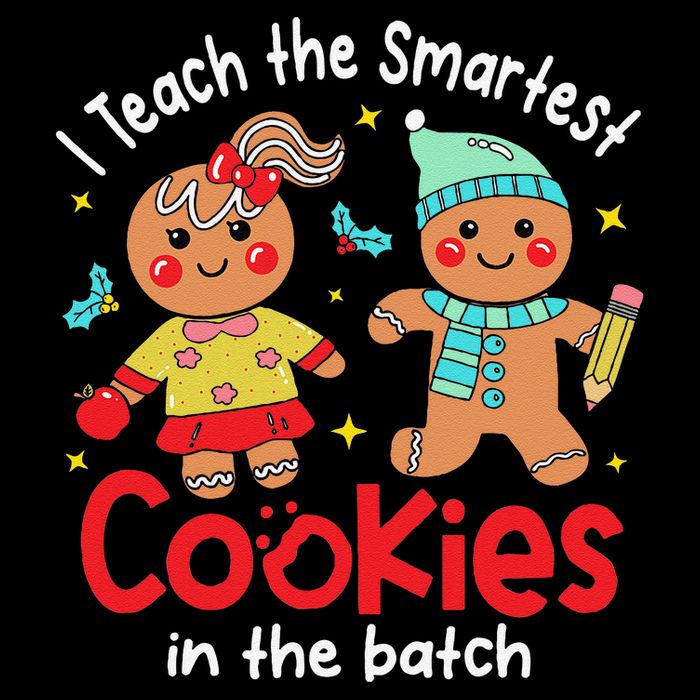 I Teach The Smartest Cookies In The Batch Christmas Teacher Baby Bodysuit