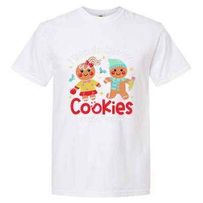 I Teach The Smartest Cookies In The Batch Christmas Teacher Garment-Dyed Heavyweight T-Shirt