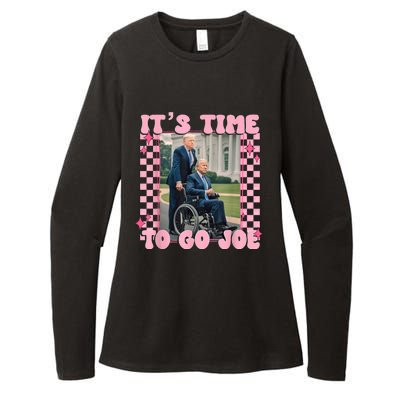 Its Time To Go Joe Funny Trump 2024 Womens CVC Long Sleeve Shirt