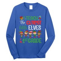 I Teach The Cutest Little Elves 1St Grade Teacher Xmas Great Gift Long Sleeve Shirt