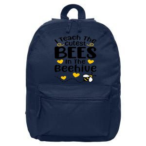 I Teach The Cutest Bees In The Beehive Student 16 in Basic Backpack