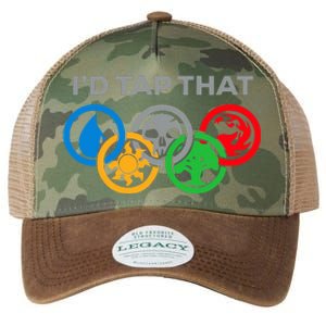 ID Tap That Card Games Untapped Lands Card Games Lovers Legacy Tie Dye Trucker Hat