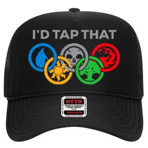 ID Tap That Card Games Untapped Lands Card Games Lovers High Crown Mesh Back Trucker Hat