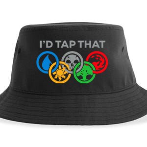 ID Tap That Card Games Untapped Lands Card Games Lovers Sustainable Bucket Hat