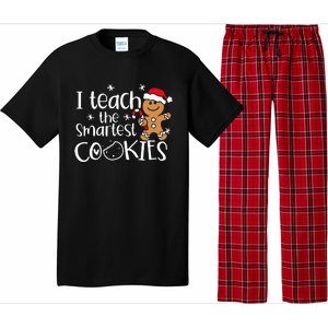 I Teach The Smartest Cookies Christmas Gingerbread Santa Hat Pajama Set