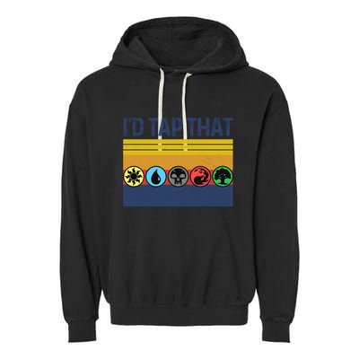 Id Tap That Gathering Magic Guild For Magic Lover Garment-Dyed Fleece Hoodie