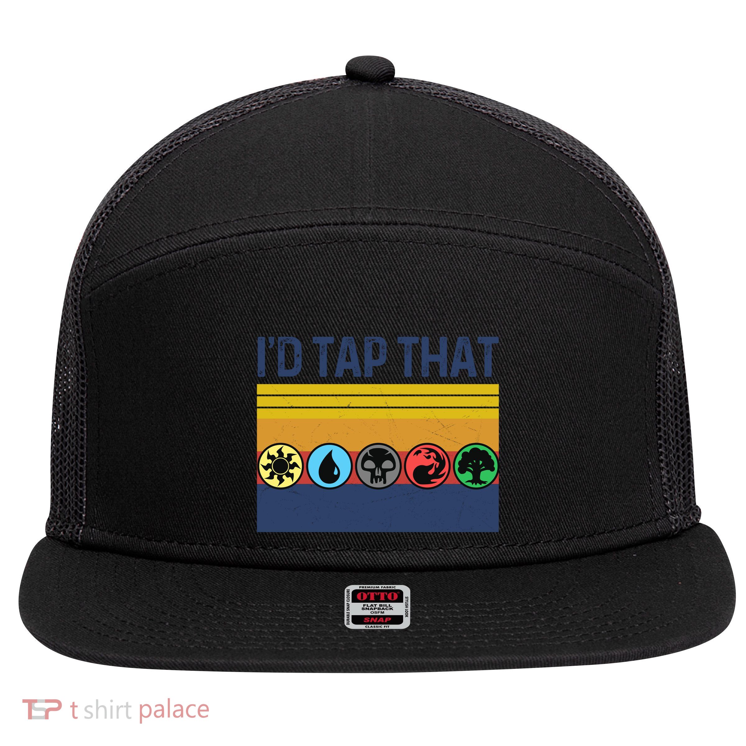 Id Tap That Gathering Magic Guild For Magic Lover 7 Panel Mesh Trucker Snapback Hat