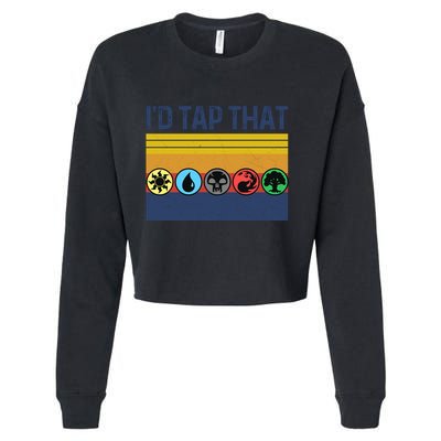 Id Tap That Gathering Magic Guild For Magic Lover Cropped Pullover Crew