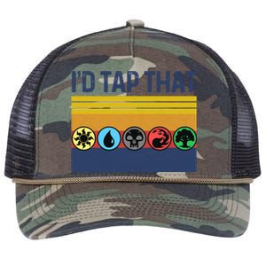 Id Tap That Gathering Magic Guild For Magic Lover Retro Rope Trucker Hat Cap