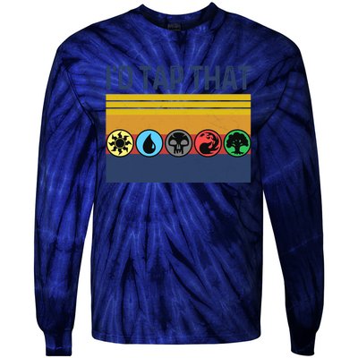 Id Tap That Gathering Magic Guild For Magic Lover Tie-Dye Long Sleeve Shirt