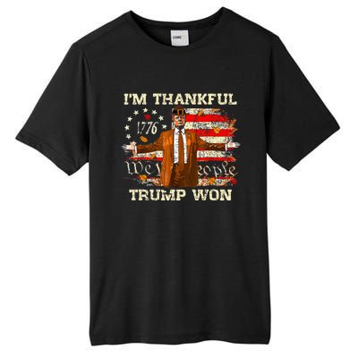 IM Thankful Trump Won Thanksgiving Turkey Fall Tall Fusion ChromaSoft Performance T-Shirt