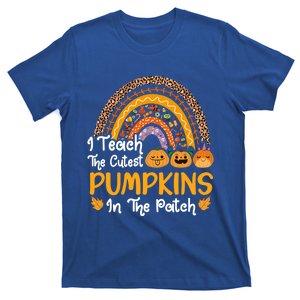 I Teach The Cutest Pumpkins In The Patch Teacher Fall Season Meaningful Gift T-Shirt