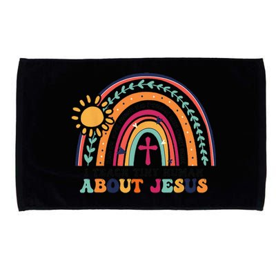 I Teach Tiny Human About Jesus Christian Teacher Microfiber Hand Towel