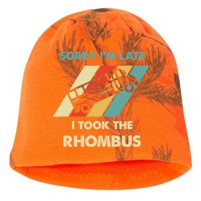 I Took The Rhombus Funny Math Nerd Kati - Camo Knit Beanie