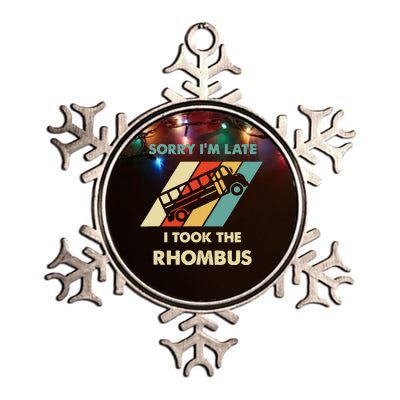 I Took The Rhombus Funny Math Nerd Metallic Star Ornament