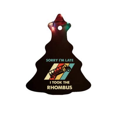 I Took The Rhombus Funny Math Nerd Ceramic Tree Ornament