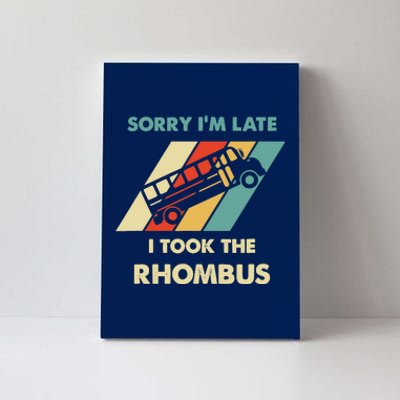 I Took The Rhombus Funny Math Nerd Canvas