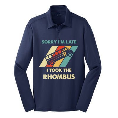 I Took The Rhombus Funny Math Nerd Silk Touch Performance Long Sleeve Polo