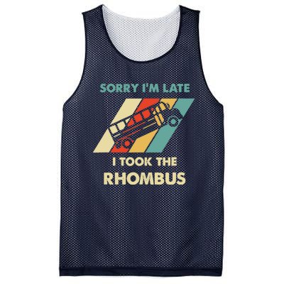 I Took The Rhombus Funny Math Nerd Mesh Reversible Basketball Jersey Tank