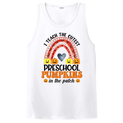 I Teach The Cutest Pumpkins Preschool Rainbow Teacher Funny Gift PosiCharge Competitor Tank