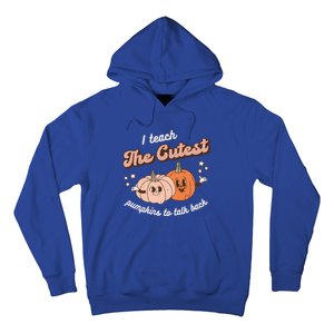 I Teach The Cutest Pumpkins To Talk Fall Speech Therapy Slp Gift Hoodie