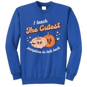 I Teach The Cutest Pumpkins To Talk Fall Speech Therapy Slp Gift Sweatshirt