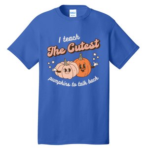 I Teach The Cutest Pumpkins To Talk Fall Speech Therapy Slp Gift Tall T-Shirt