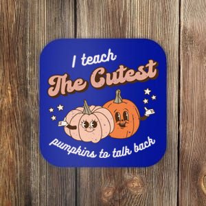 I Teach The Cutest Pumpkins To Talk Fall Speech Therapy Slp Gift Coaster