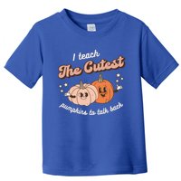 I Teach The Cutest Pumpkins To Talk Fall Speech Therapy Slp Gift Toddler T-Shirt