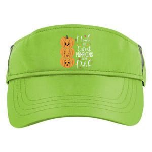 I Teach The Cutest Pumpkins In The Patch Rainbow Girls Boys Adult Drive Performance Visor