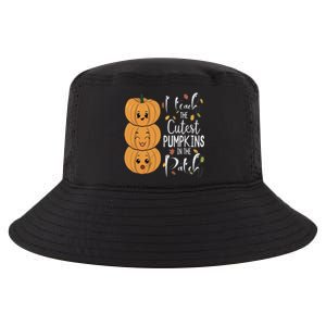 I Teach The Cutest Pumpkins In The Patch Rainbow Girls Boys Cool Comfort Performance Bucket Hat