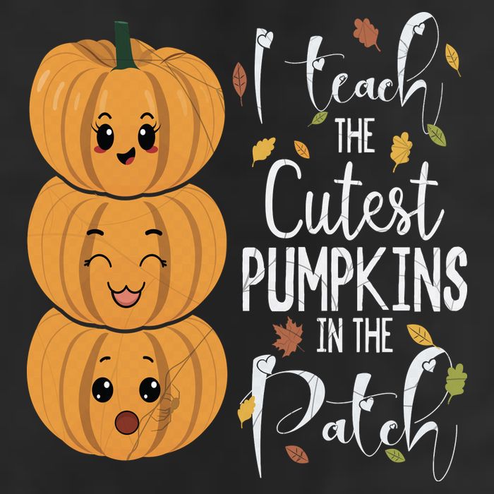 I Teach The Cutest Pumpkins In The Patch Rainbow Girls Boys Cool Comfort Performance Bucket Hat