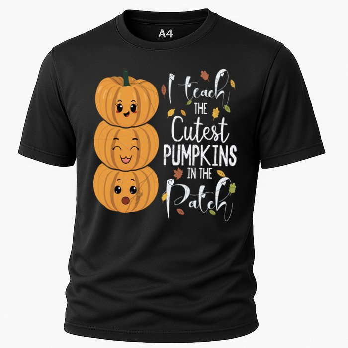 I Teach The Cutest Pumpkins In The Patch Rainbow Girls Boys Cooling Performance Crew T-Shirt