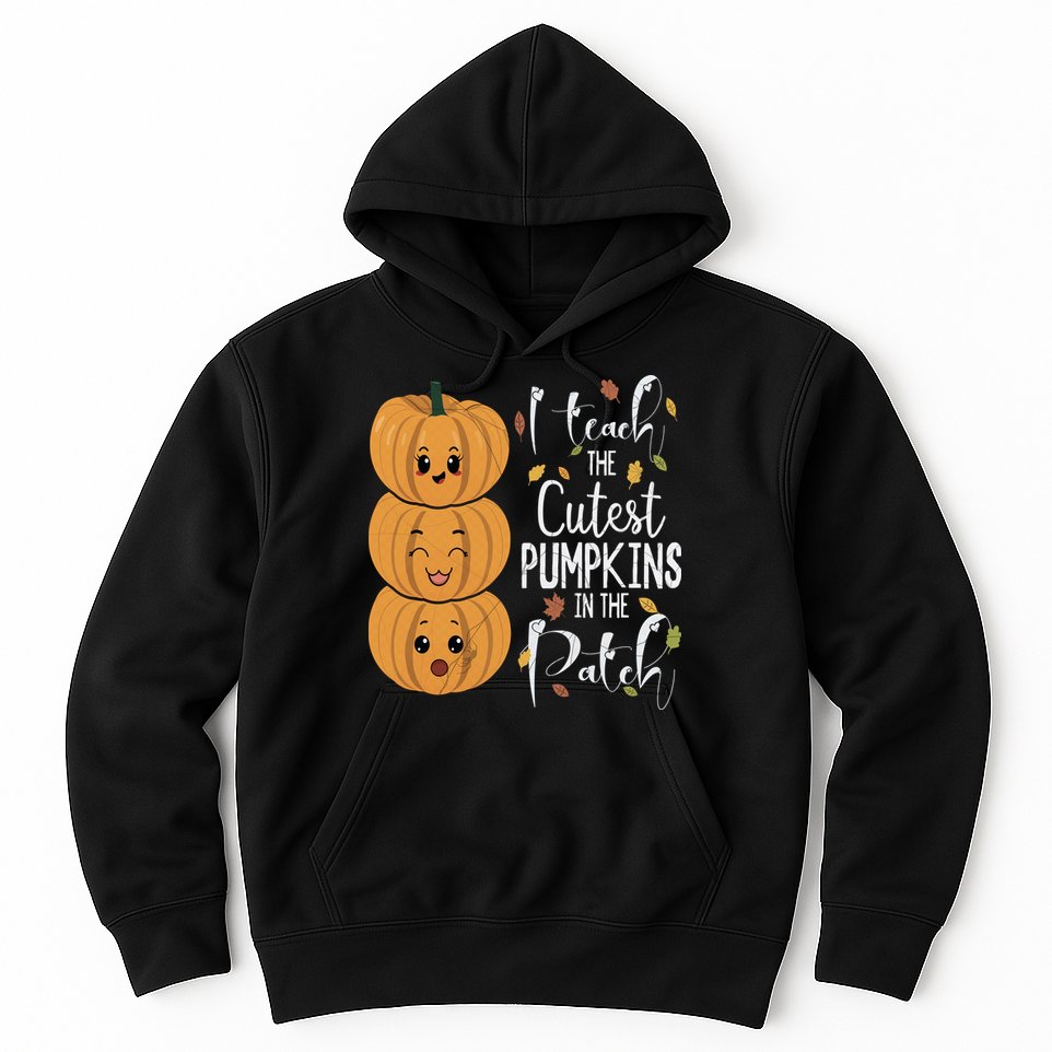 I Teach The Cutest Pumpkins In The Patch Rainbow Girls Boys Hoodie