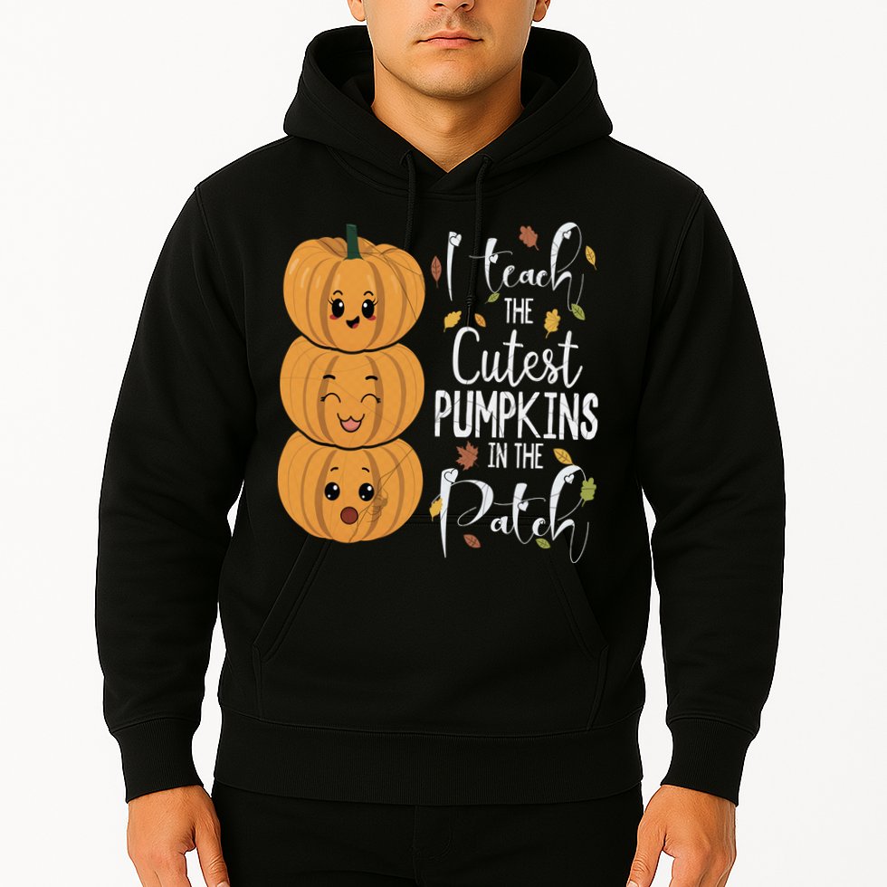 I Teach The Cutest Pumpkins In The Patch Rainbow Girls Boys Hoodie