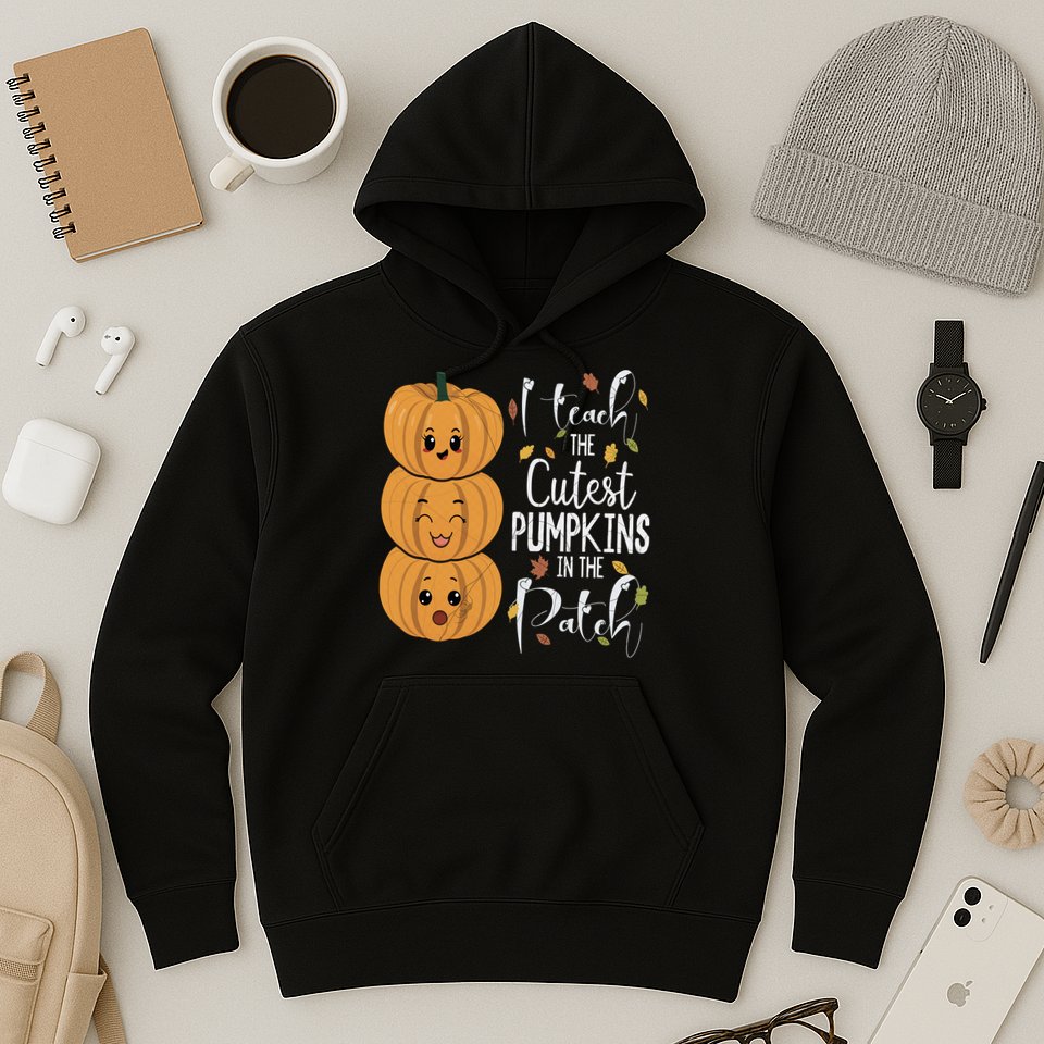 I Teach The Cutest Pumpkins In The Patch Rainbow Girls Boys Hoodie
