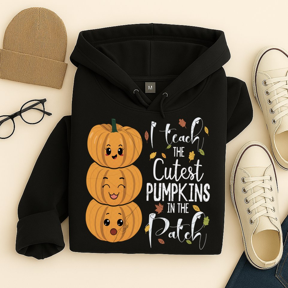 I Teach The Cutest Pumpkins In The Patch Rainbow Girls Boys Hoodie