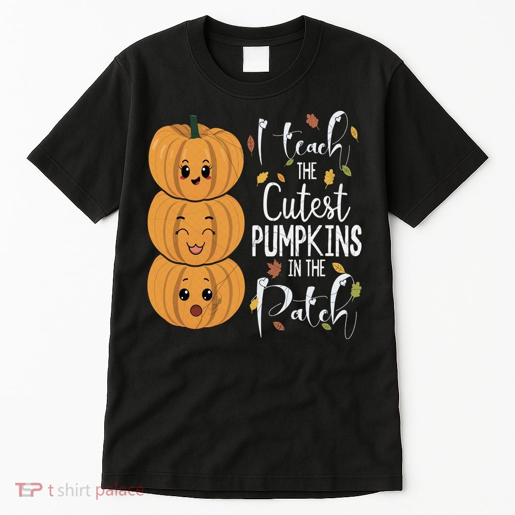 I Teach The Cutest Pumpkins In The Patch Rainbow Girls Boys Tall T-Shirt