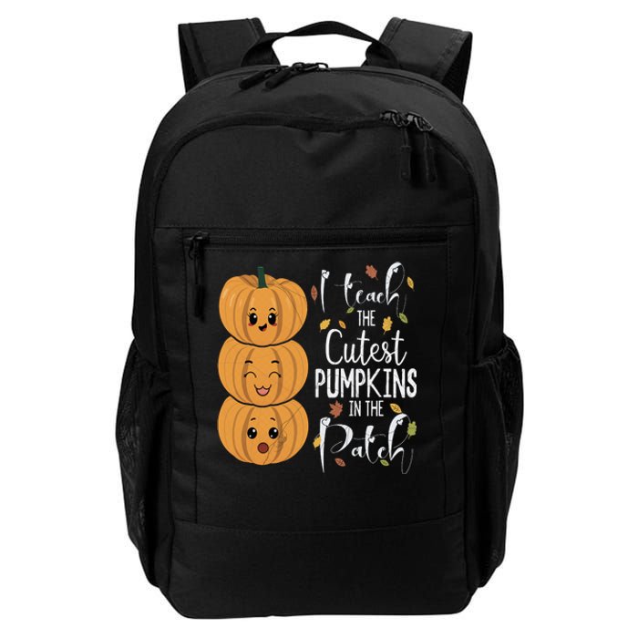 I Teach The Cutest Pumpkins In The Patch Rainbow Girls Boys Daily Commute Backpack