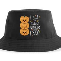 I Teach The Cutest Pumpkins In The Patch Rainbow Girls Boys Sustainable Bucket Hat