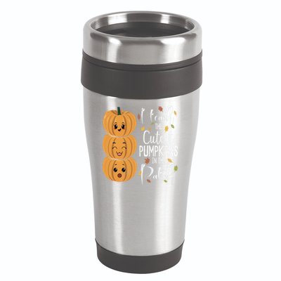 I Teach The Cutest Pumpkins In The Patch Rainbow Girls Boys 16oz Travel Tumbler