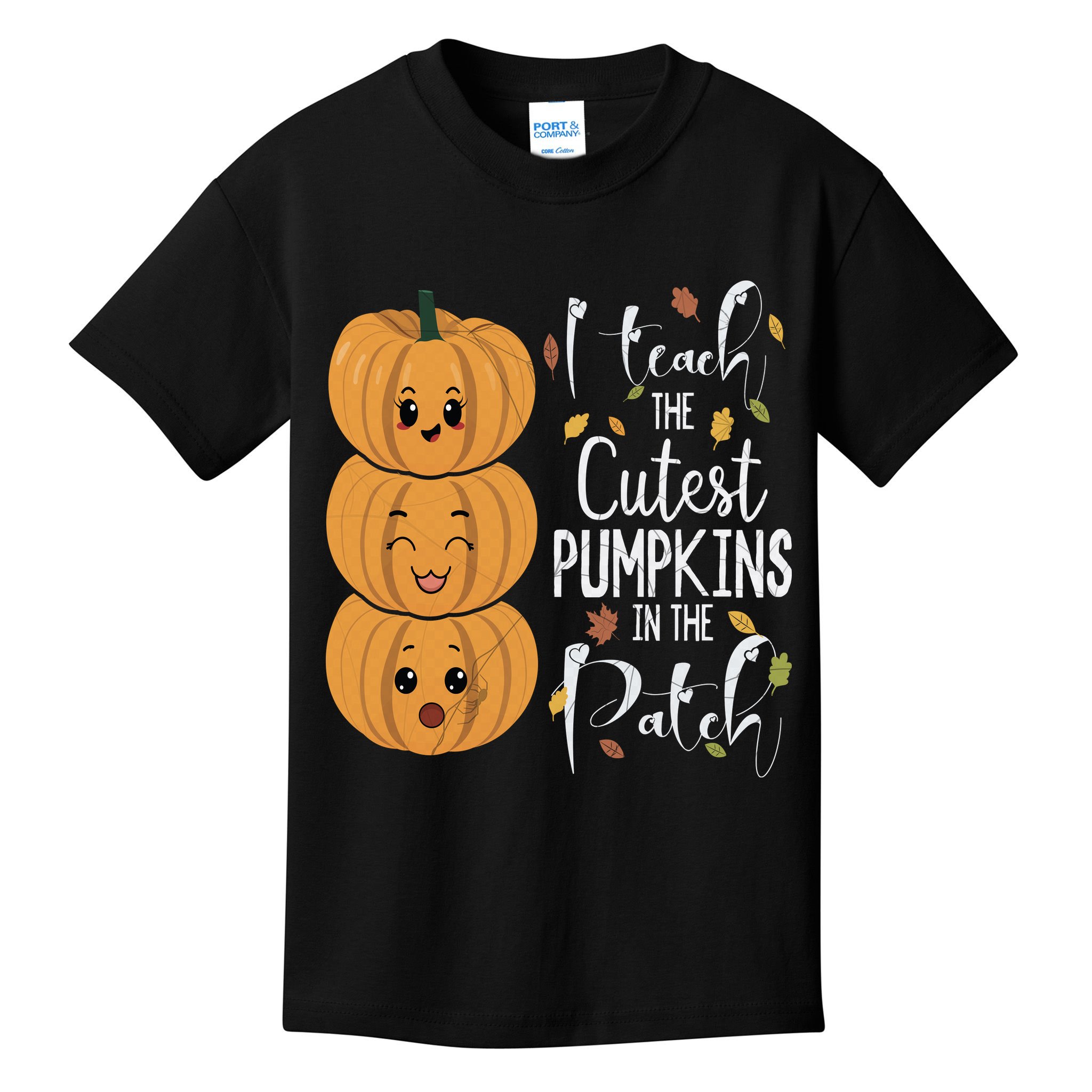 I Teach The Cutest Pumpkins In The Patch Rainbow Girls Boys Kids T-Shirt