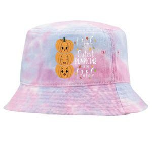 I Teach The Cutest Pumpkins In The Patch Rainbow Girls Boys Tie-Dyed Bucket Hat