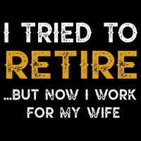 I Tried To Retire But Now I Work For My Wife 16 in Basic Backpack