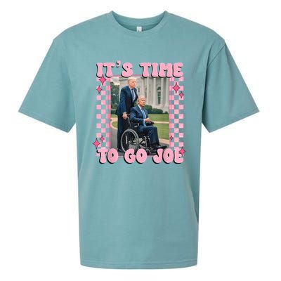 ItS Time To Go Joe Funny Trump 2024 Sueded Cloud Jersey T-Shirt