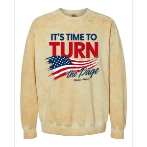 ItS Time To Turn The Page Kamala Harris President Colorblast Crewneck Sweatshirt