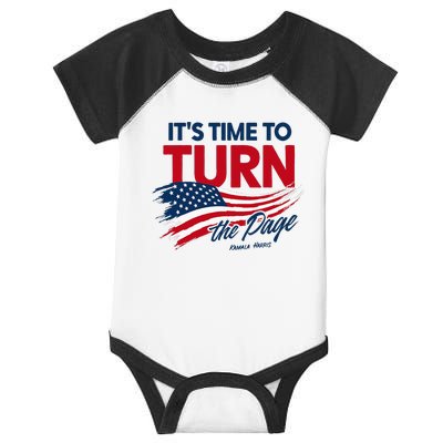 ItS Time To Turn The Page Kamala Harris President Infant Baby Jersey Bodysuit