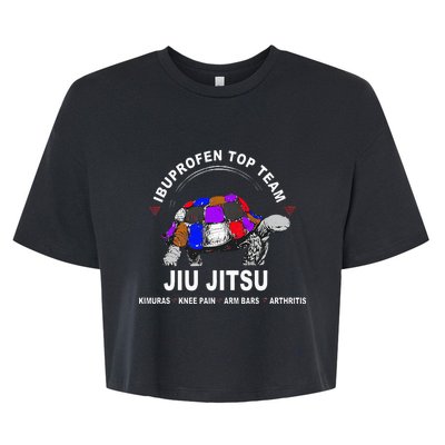 Ibuprofen Top Team Jiu Jitsu Bella+Canvas Jersey Crop Tee