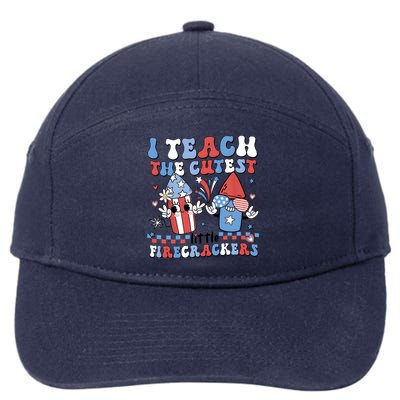 I Teach The Cutest Little Firecrackers 7-Panel Snapback Hat