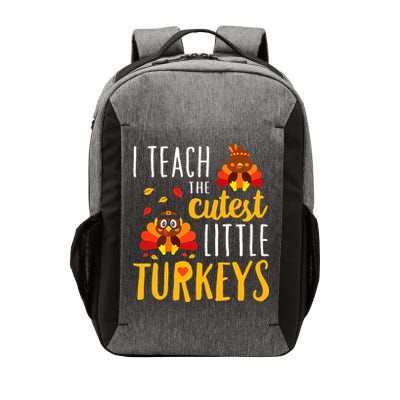 I Teach The Cutest Little Turkeys School Thankful Vector Backpack